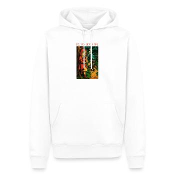 ONCE UPON ANOTHER TIME - Black Humor - Men’s Premium Organic Hoodie - white - Front - Nico (187cm)