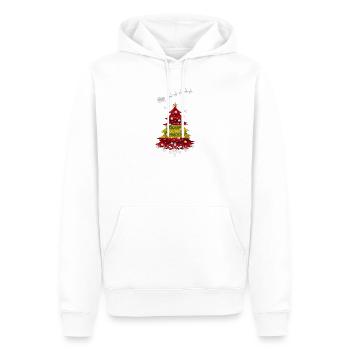 Weihnachtsbaum mit Spanien-Flagge - Männer Premium Bio Hoodie - Weiß - Vorne - Nico (187cm)