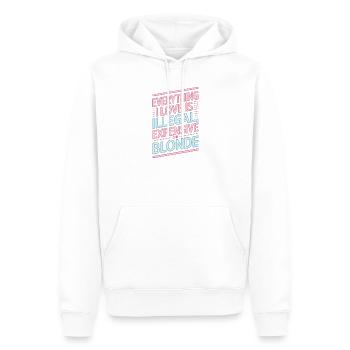 Everything I Love Illegal Expensive Blonde Männer - Männer Premium Bio Hoodie - Weiß - Vorne - Nico (187cm)