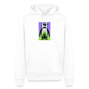 pingouin - Sweat à capuche Premium bio Homme - blanc - Devant - Nico (187cm)