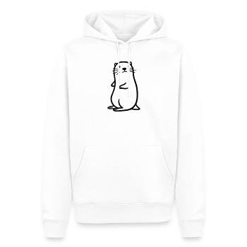 Otter - Männer Premium Bio Hoodie - Weiß - Vorne - Nico (187cm)