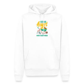 Der Gärtner Regelt Das - Männer Premium Bio Hoodie - Weiß - Vorne - Nico (187cm)