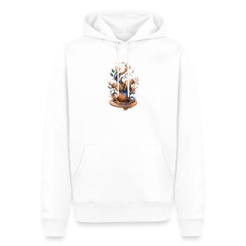 Molten Pottery: Hands and Vase - Men’s Premium Organic Hoodie - white - Front - Nico (187cm)
