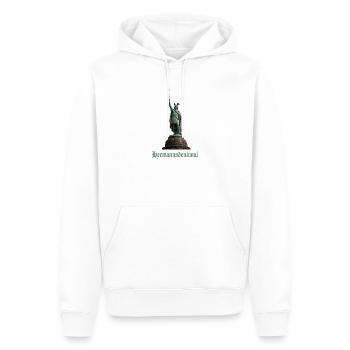 Hermannsdenkmal - Männer Premium Bio Hoodie - Weiß - Vorne - Nico (187cm)