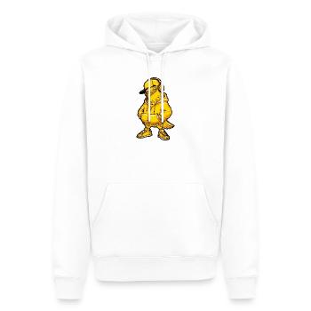 Taube Music Hip Hop - Men’s Premium Organic Hoodie - white - Front - Nico (187cm)