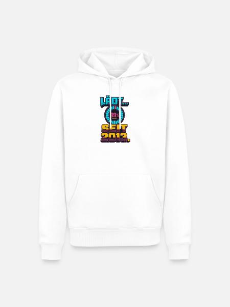 Lädt Seit 2013 Retro Gamer - Männer Premium Bio Hoodie - Weiß