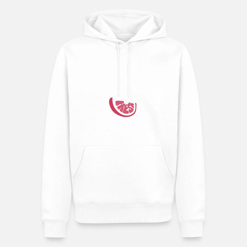 Fresh Grapefruit - Männer Premium Bio Hoodie - Weiß