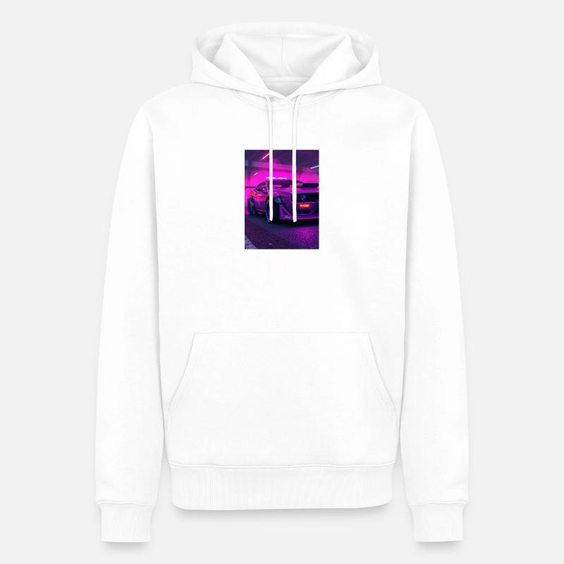 phonk drift - Männer Premium Bio Hoodie - Weiß