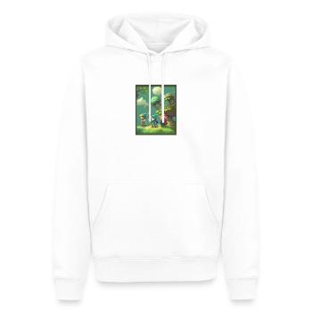 A Fantasy life - Men’s Premium Organic Hoodie - white - Front - Nico (187cm)