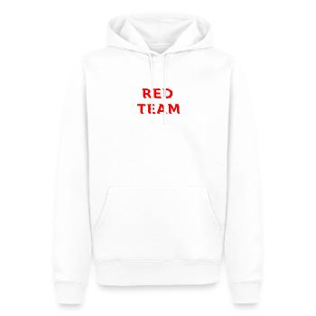 Red Team - Männer Premium Bio Hoodie - Weiß - Vorne - Nico (187cm)