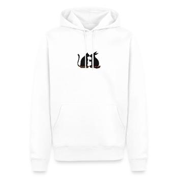 Katzen- und Kaninchenfreunde, romantische Beziehung - Männer Premium Bio Hoodie - Weiß - Vorne - Nico (187cm)