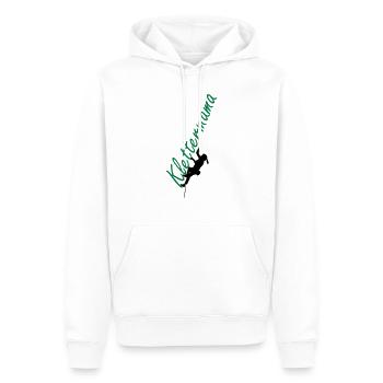 Klettermama - Männer Premium Bio Hoodie - Weiß - Vorne - Nico (187cm)