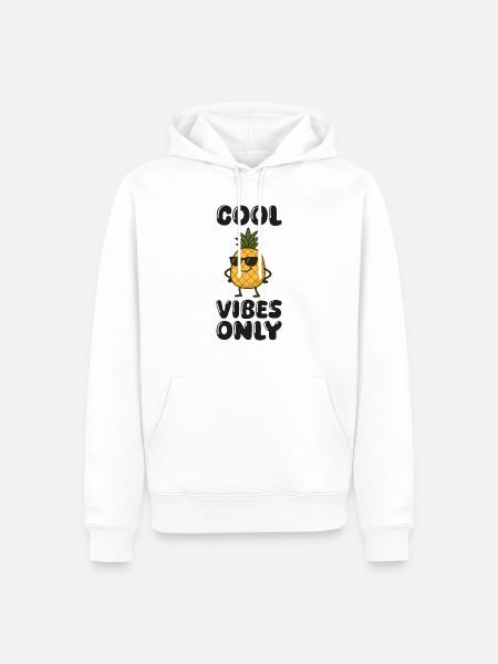ananas comic - Männer Premium Bio Hoodie - Weiß