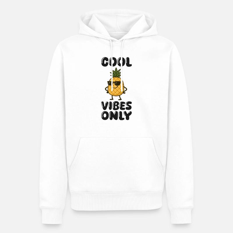 Pineapple Comic - Men’s Premium Organic Hoodie - white