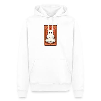 Orange Geist Tarot Karte - Männer Premium Bio Hoodie - Weiß - Vorne - Nico (187cm)