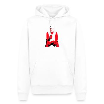 Frère - Sweat à capuche Premium bio Homme - blanc - Devant - Nico (187cm)
