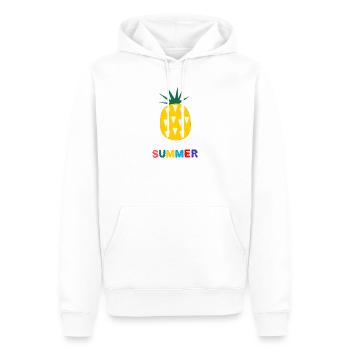 FEIERTAG. FROHE FEIERTAGE. GELIEBTE. MEISTER. LEHRER - Männer Premium Bio Hoodie - Weiß - Vorne - Nico (187cm)