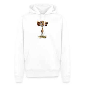 Giraffe über Meme Tee - Männer Premium Bio Hoodie - Weiß - Vorne - Nico (187cm)