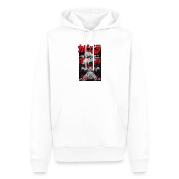 Blutsee Capybara Horror - Männer Premium Bio Hoodie - Weiß - Vorne - Nico (187cm)