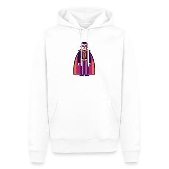 Vampir mit Umhang Halloween Symbol - Männer Premium Bio Hoodie - Weiß - Vorne - Nico (187cm)