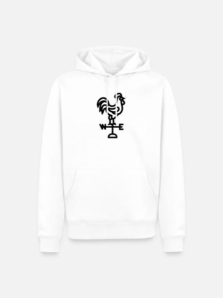 Wetterhahn - Männer Premium Bio Hoodie - Weiß