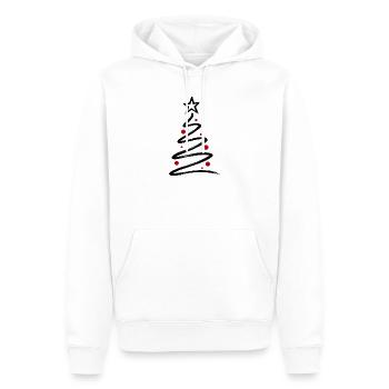 Minimal Christmas Tree 🎄 - Männer Premium Bio Hoodie - Weiß - Vorne - Nico (187cm)