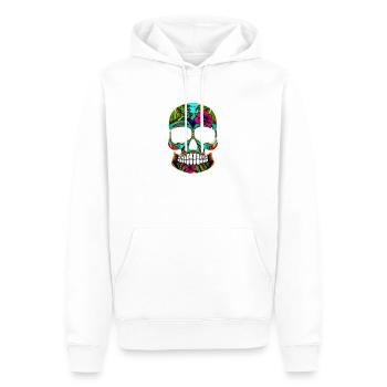 Skill Mexiko - Männer Premium Bio Hoodie - Weiß - Vorne - Nico (187cm)