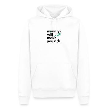 mommy i will make you rich - Männer Premium Bio Hoodie - Weiß - Vorne - Nico (187cm)