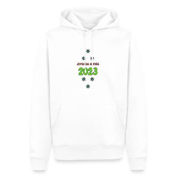 ALLES GUTE ZUM NEUEN JAHR. SILVESTER. NEUJAHR - Männer Premium Bio Hoodie - Weiß - Vorne - Nico (187cm)