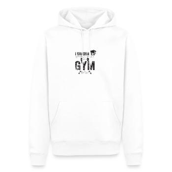 Ich habe meinen Abschluss gemacht, kann ich jetzt wieder ins Fitnessstudio gehen - Männer Premium Bio Hoodie - Weiß - Vorne - Nico (187cm)