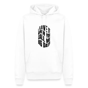 I love it when you call me big data - Männer Premium Bio Hoodie - Weiß - Vorne - Nico (187cm)