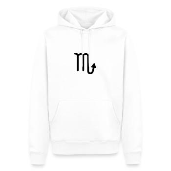Scorpio Zodiac Sign - Men’s Premium Organic Hoodie - white - Front - Nico (187cm)