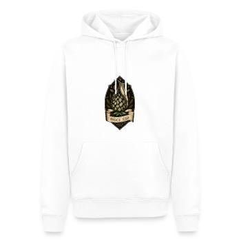 Hopfen Shirt für Craft Bier Liebhaber - Männer Premium Bio Hoodie - Weiß - Vorne - Nico (187cm)