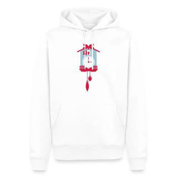 Cuckoo - Men’s Premium Organic Hoodie - white - Front - Nico (187cm)