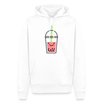 Bubble Tea - Männer Premium Bio Hoodie - Weiß - Vorne - Nico (187cm)