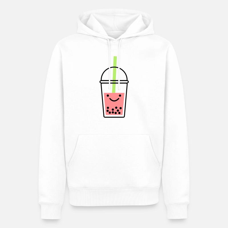 Bubble Tea - Sweat à capuche Premium bio Homme - blanc