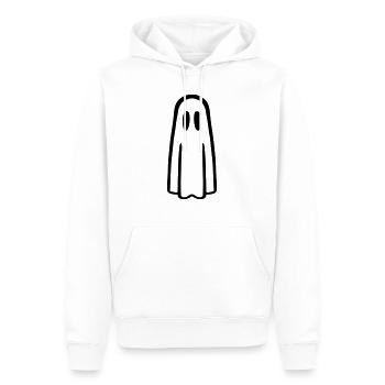 Fantôme - Sweat à capuche Premium bio Homme - blanc - Devant - Nico (187cm)