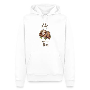Nap time Schlafenszeit Faultier - Männer Premium Bio Hoodie - Weiß - Vorne - Nico (187cm)