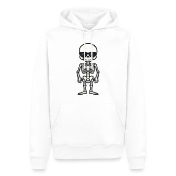 Skelett Comic Halloween Sonnenbrille - Männer Premium Bio Hoodie - Weiß - Vorne - Nico (187cm)