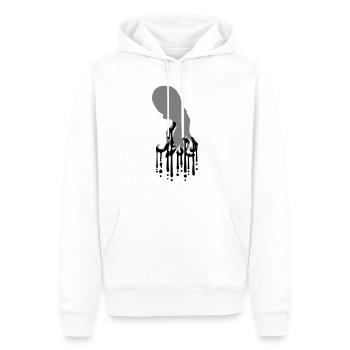 Tentakel Oktopus Tinte Tropfen Graffiti Spray Cool - Männer Premium Bio Hoodie - Weiß - Vorne - Nico (187cm)