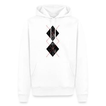 50er Jahre Retro Rockabilly - Männer Premium Bio Hoodie - Weiß - Vorne - Nico (187cm)