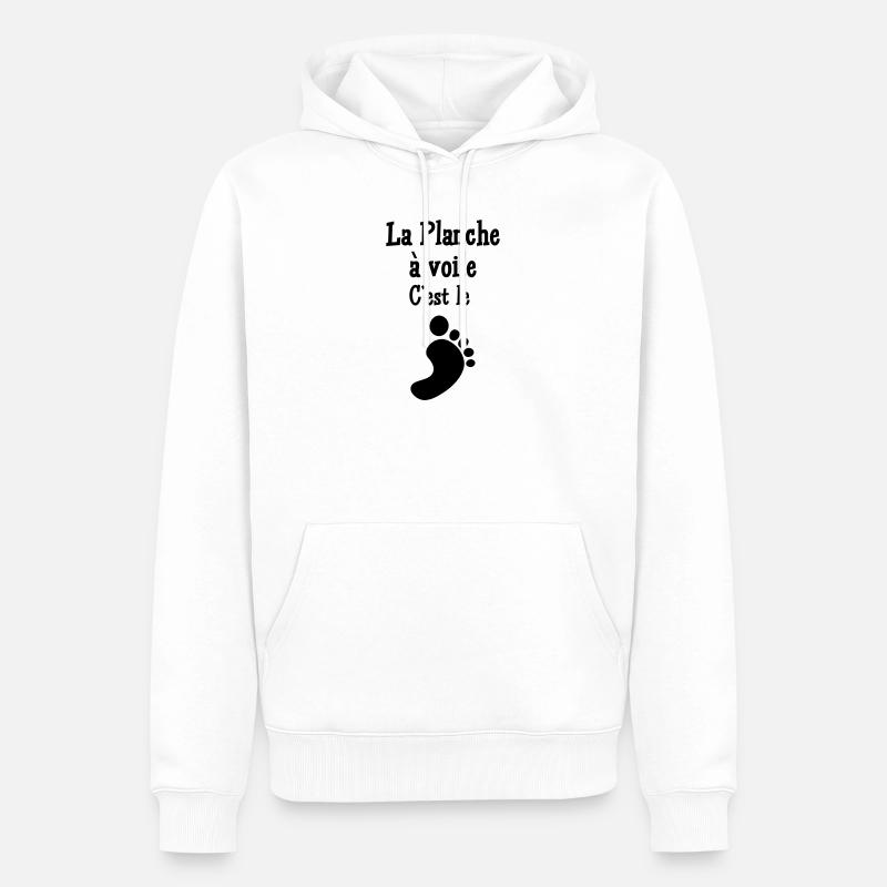 Windsurfen / Windsurfer / Windsurf / Windsurfing - Männer Premium Bio Hoodie - Weiß