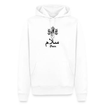 Arabische Friedenssterne - Männer Premium Bio Hoodie - Weiß - Vorne - Nico (187cm)
