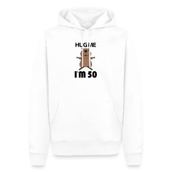 50 Geburtstag - 50 Jahre - Umarmung - Männer Premium Bio Hoodie - Weiß - Vorne - Nico (187cm)