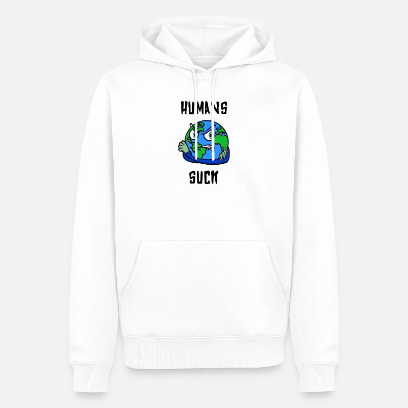 Mutter Erde Statement Erderwärmung Klimaschutz - Männer Premium Bio Hoodie - Weiß