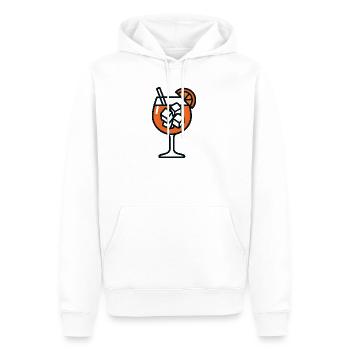 Party Spritz Glas Geschenkidee - Männer Premium Bio Hoodie - Weiß - Vorne - Nico (187cm)