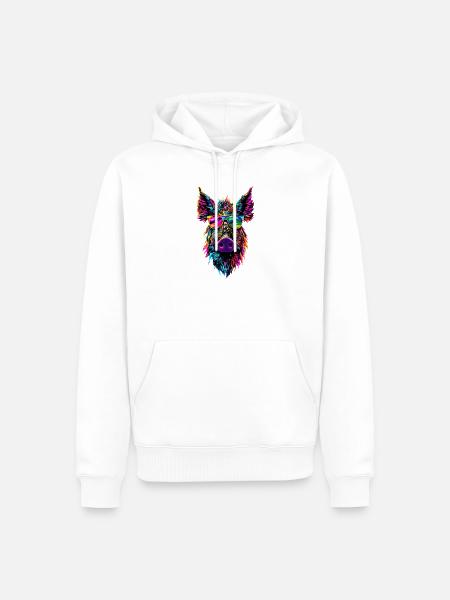 Wildschwein Schwarzwild Wildschweine Schwein Jäger - Männer Premium Bio Hoodie - Weiß