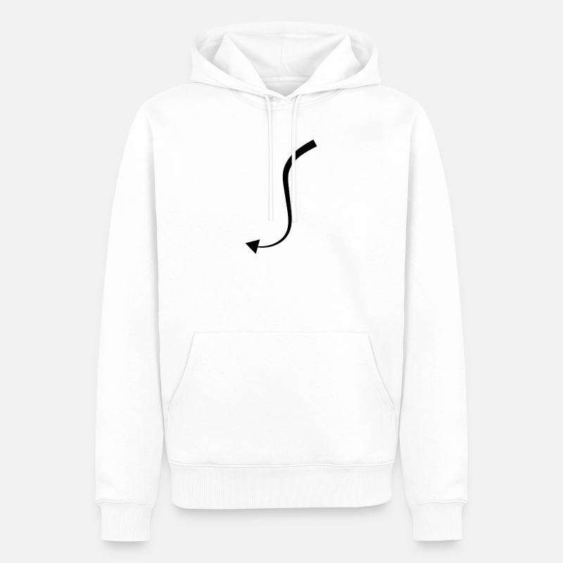 Devil Tail - Men’s Premium Organic Hoodie - white