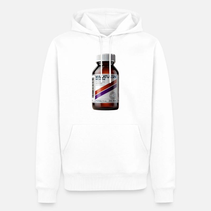 Makatussin Codiene mit modernem Design - Männer Premium Bio Hoodie - Weiß