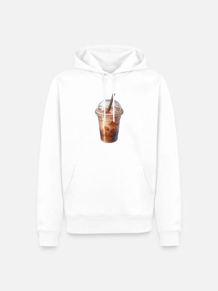 Eistee aus der Milch - Männer Premium Bio Hoodie - Weiß